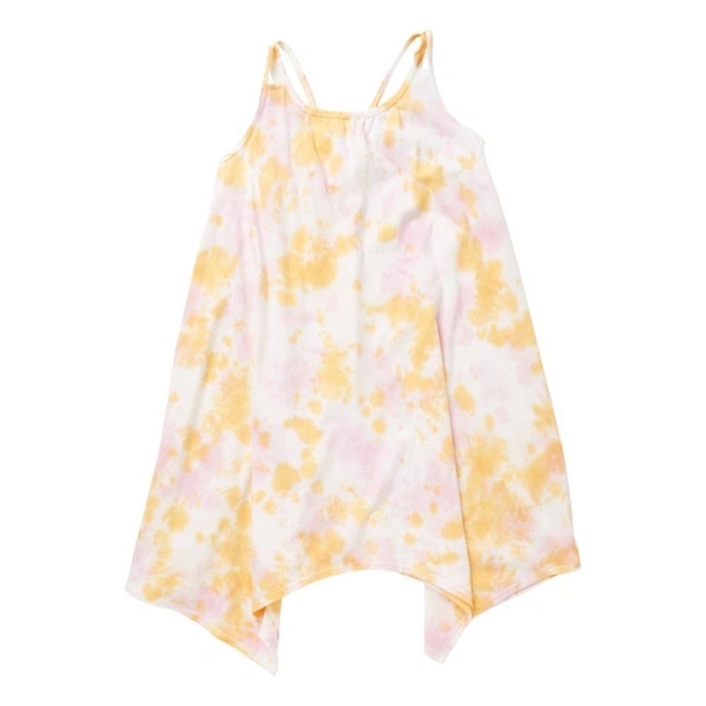 Melrose and Market Orange Frost-Pink Tie Dye Double Strap Tropical Print Medium
